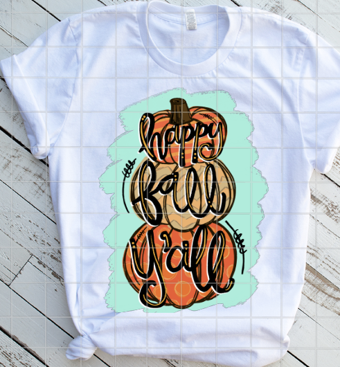 Happy Fall Y'all Sublimation Transfer