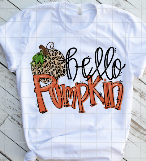 Hello Pumpkin Sublimation Transfer