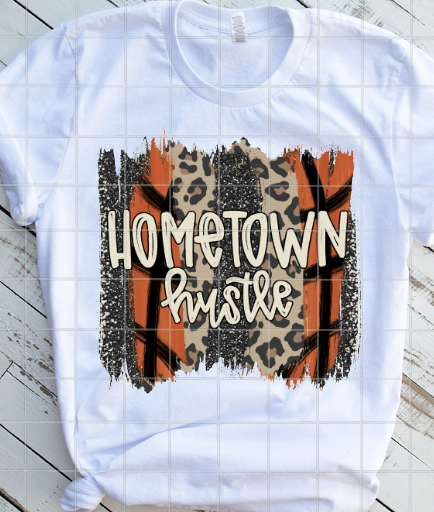 Hometown Hustle Basketball Sublimation Transfer