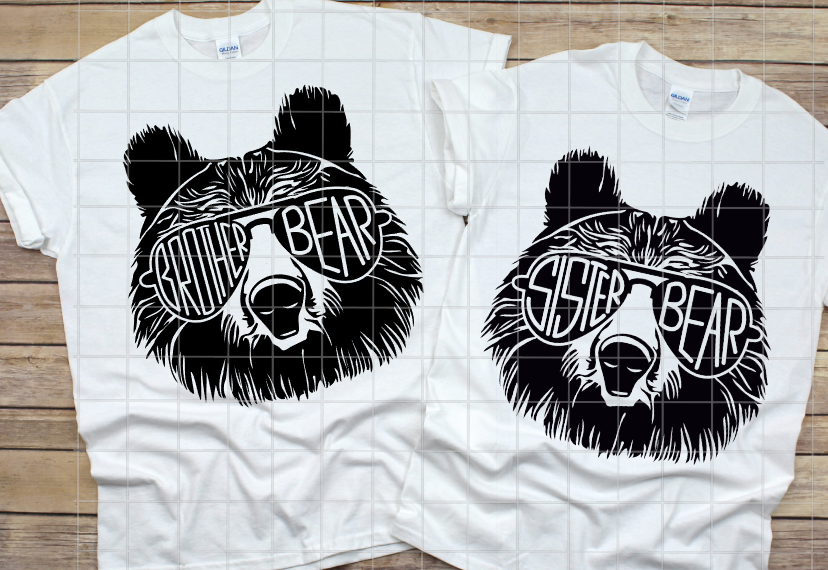 Sister Bear Sublimation Transfer