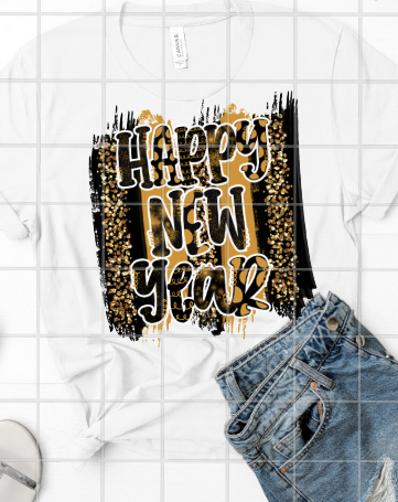 Happy New Year Sublimation Transfer