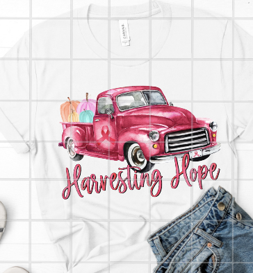 Harvesting Hope Breast Cancer Sublimation Transfer