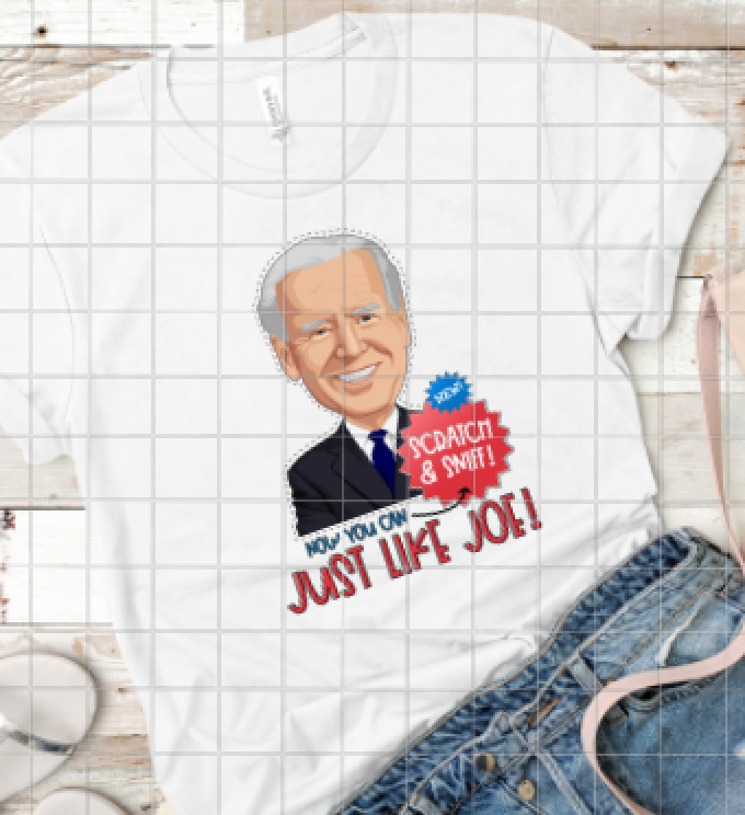 Scratch and Sniff Joe Biden Sublimation Transfer