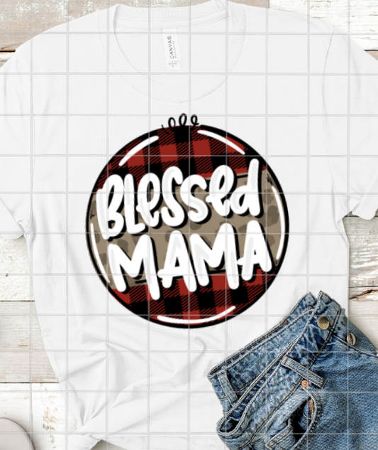 Blessed Mama Sublimation Transfer