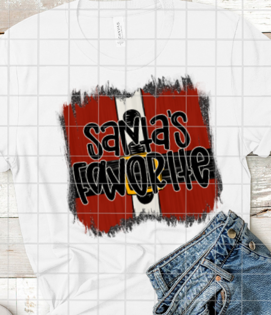 Santa's Favorite Sublimation Transfer