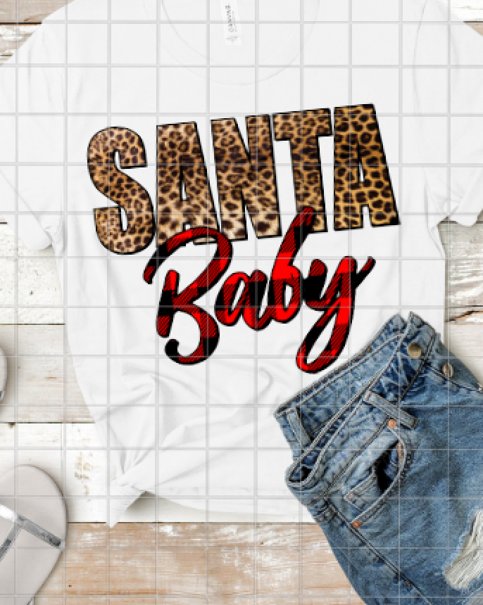 Santa Baby, Sublimation Transfer