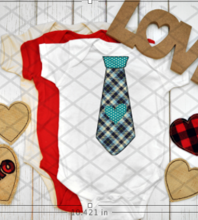 Valentine's Day Tie, Ready to press, Sublimation Transfer