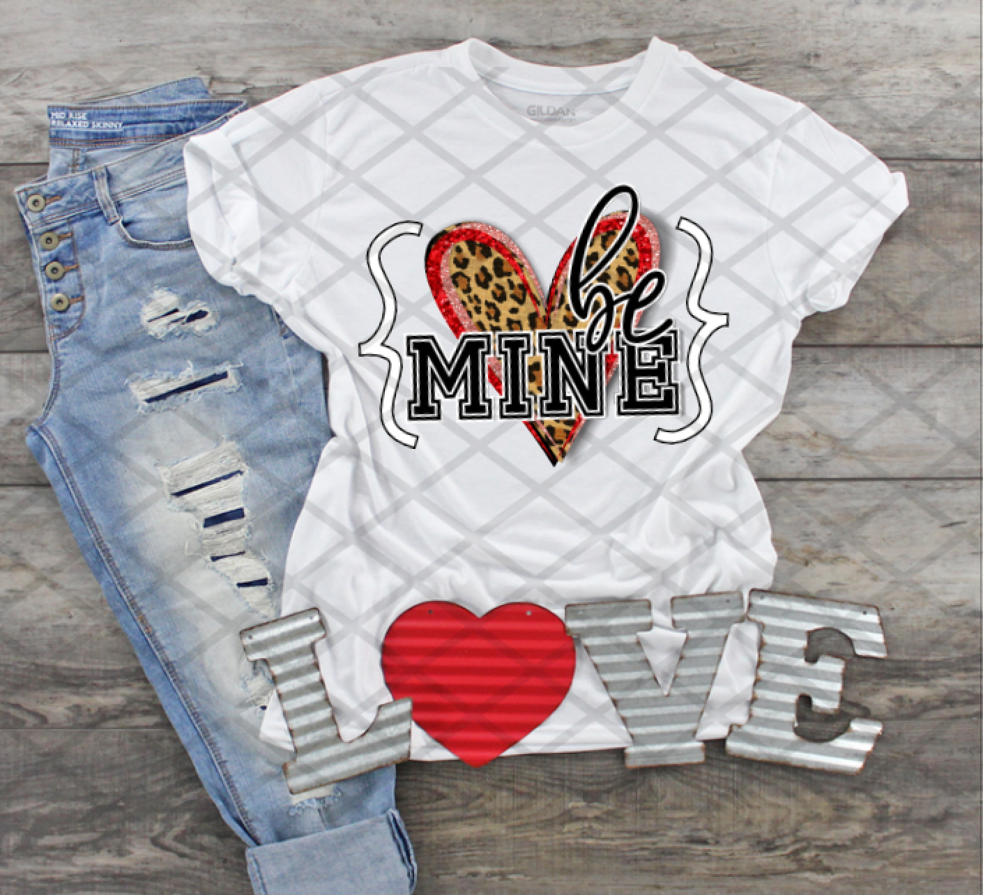 Be Mine Hearts, Valentine's Day, Ready to press, Sublimation Transfer