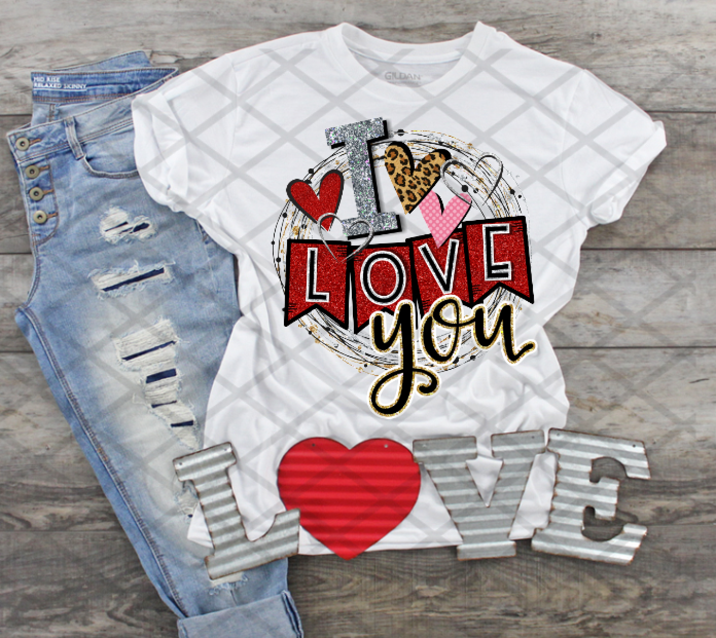 I Love You, Valentine's Day, Ready to press, Sublimation Transfer