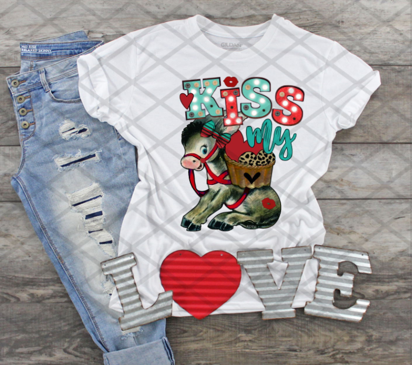 Kiss My, Valentine's Day, Ready to press, Sublimation Transfer