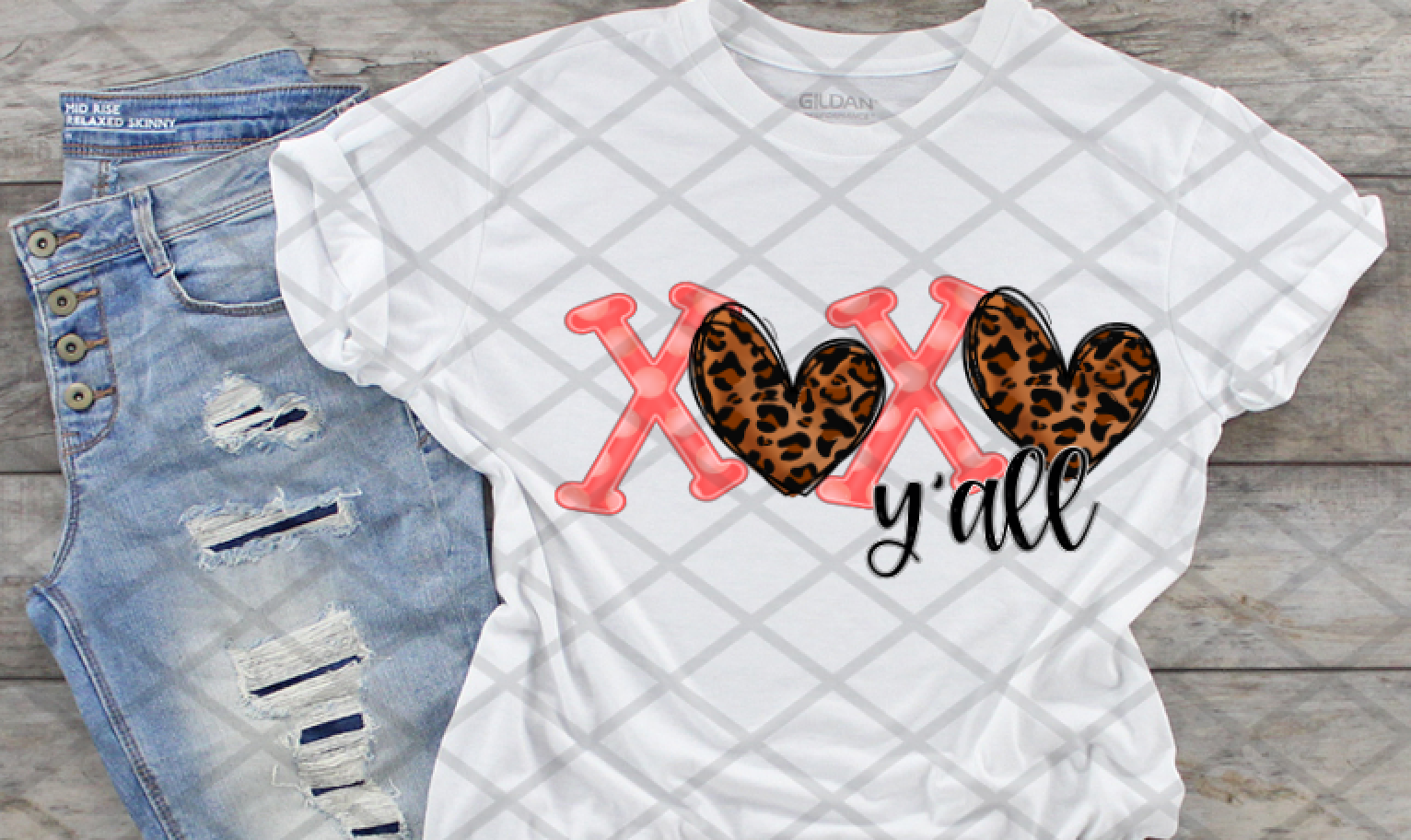 XOXO Ya'll, Valentine's Day, Ready to press, Sublimation Transfer