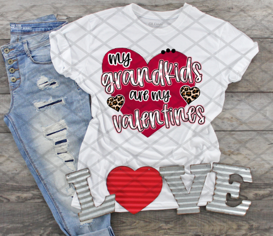 My Grandkids are my Valentine, Valentine's Day, Ready to press, Sublimation Transfer