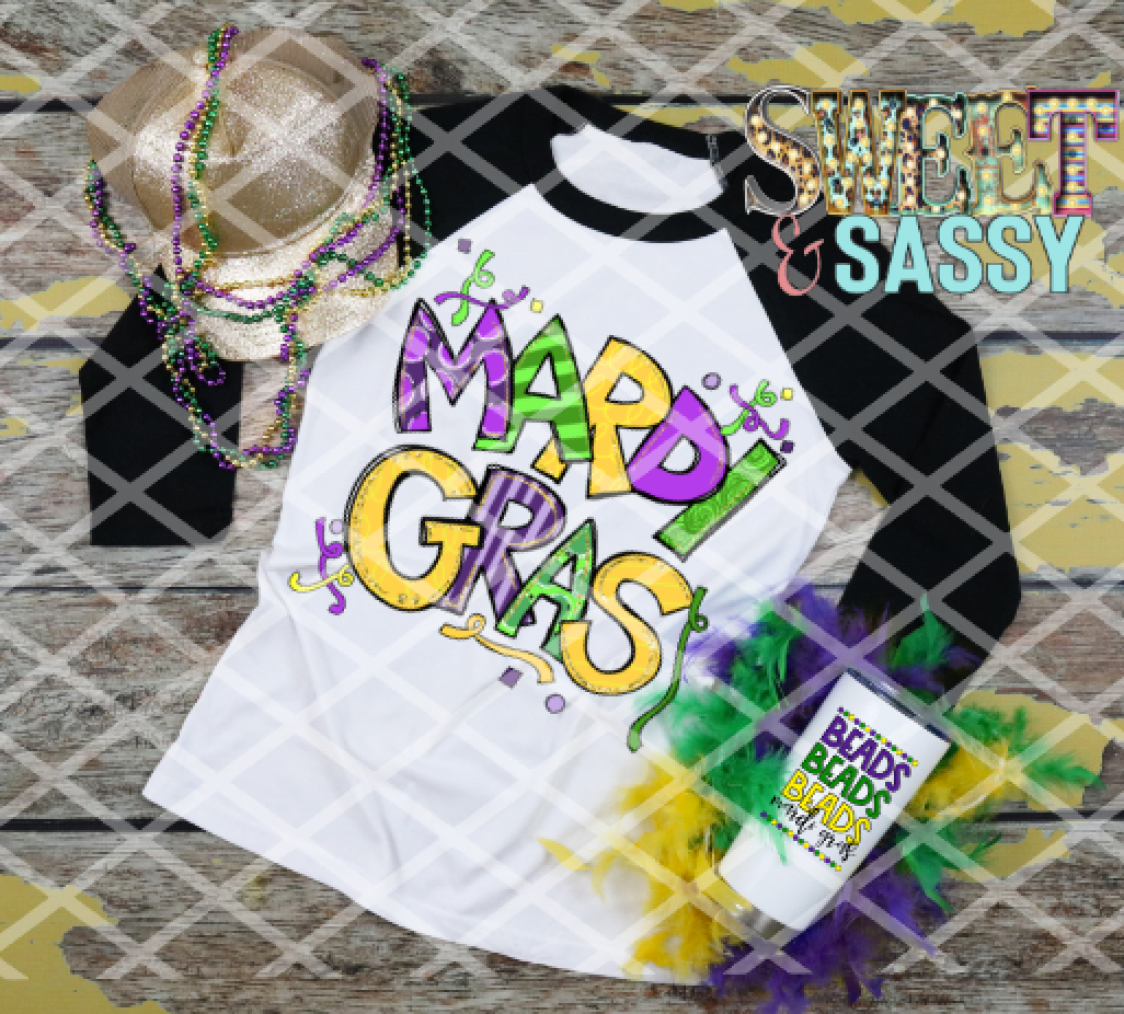 Mardi Gras, Mardi Gras, Ready to press, Sublimation Transfers