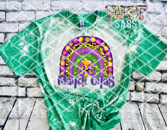 Mardi Gras Rainbow, Mardi Gras, Ready to press, Sublimation Transfers