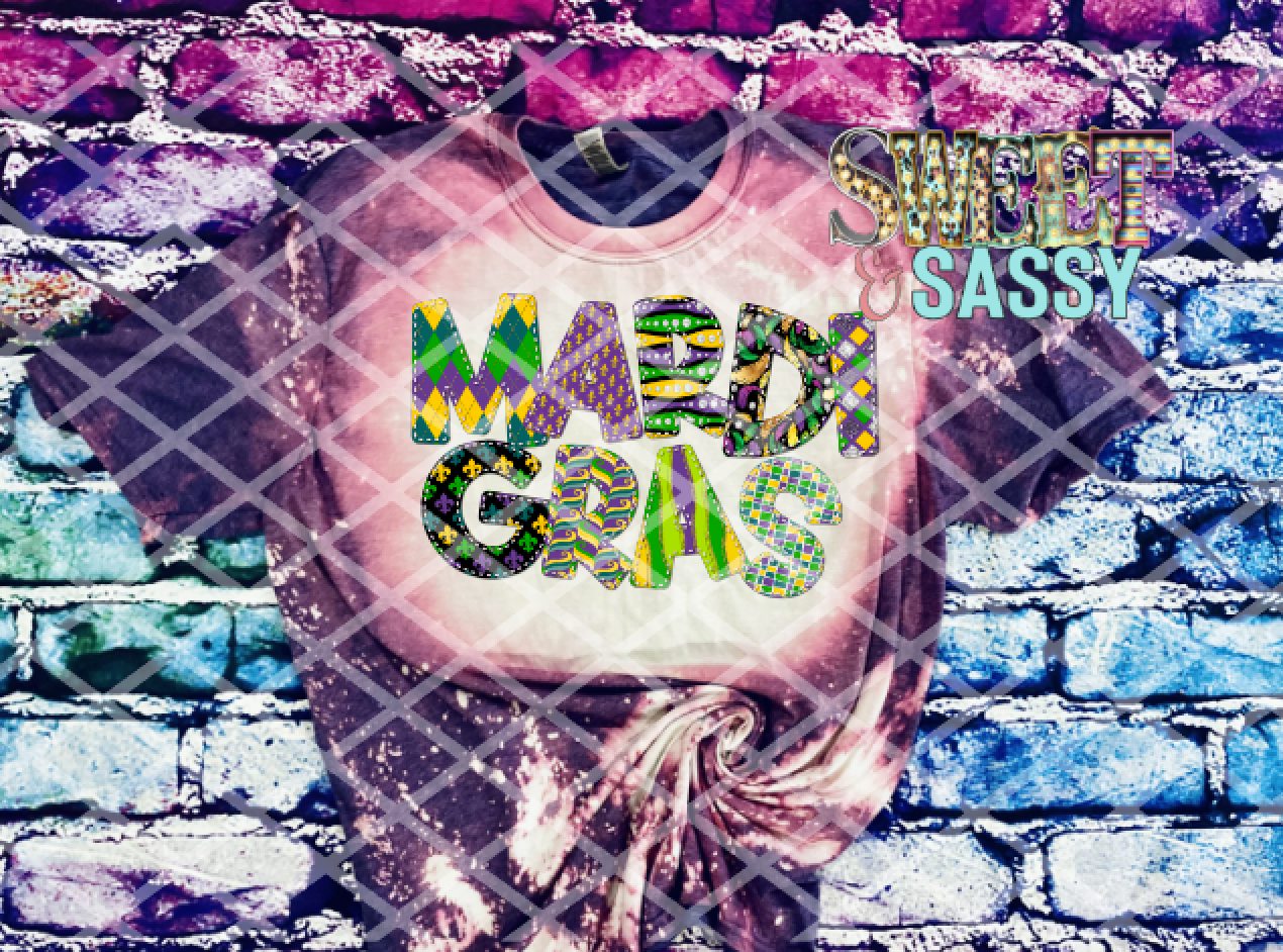 Mardi Gras, Mardi Gras, Ready to press, Sublimation Transfers