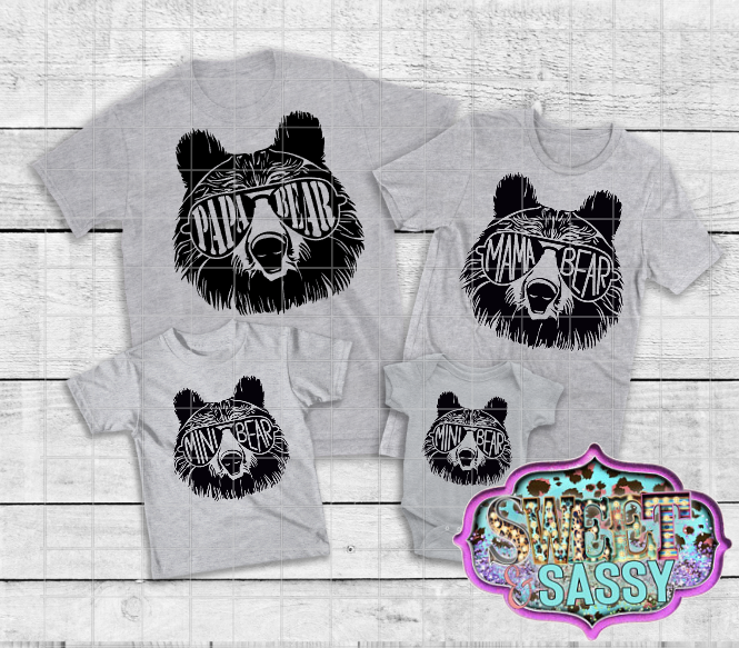 Screen print Mama bear Transfer