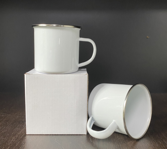 Blank White Sublimation Camping Mug