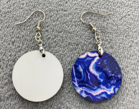 Blank Sublimation Big Round Earrings