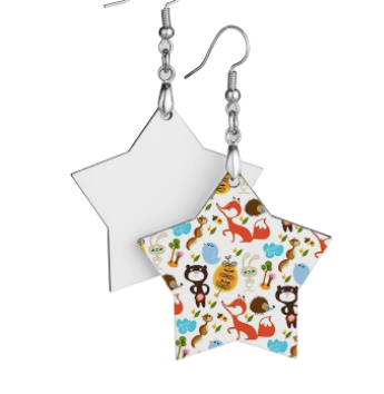 Blank Sublimation Star Earrings