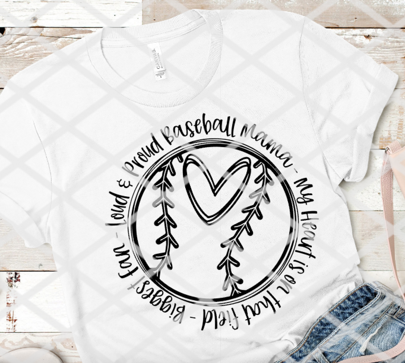 Proud Baseball Mama, Ready to Press, Sublimation Transfer