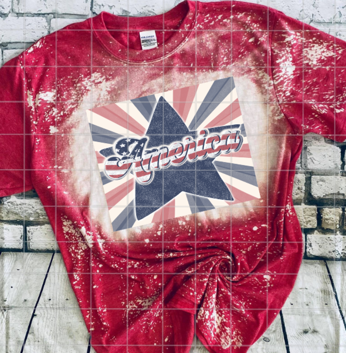 America Stars and Stripes, Sublimation Transfer