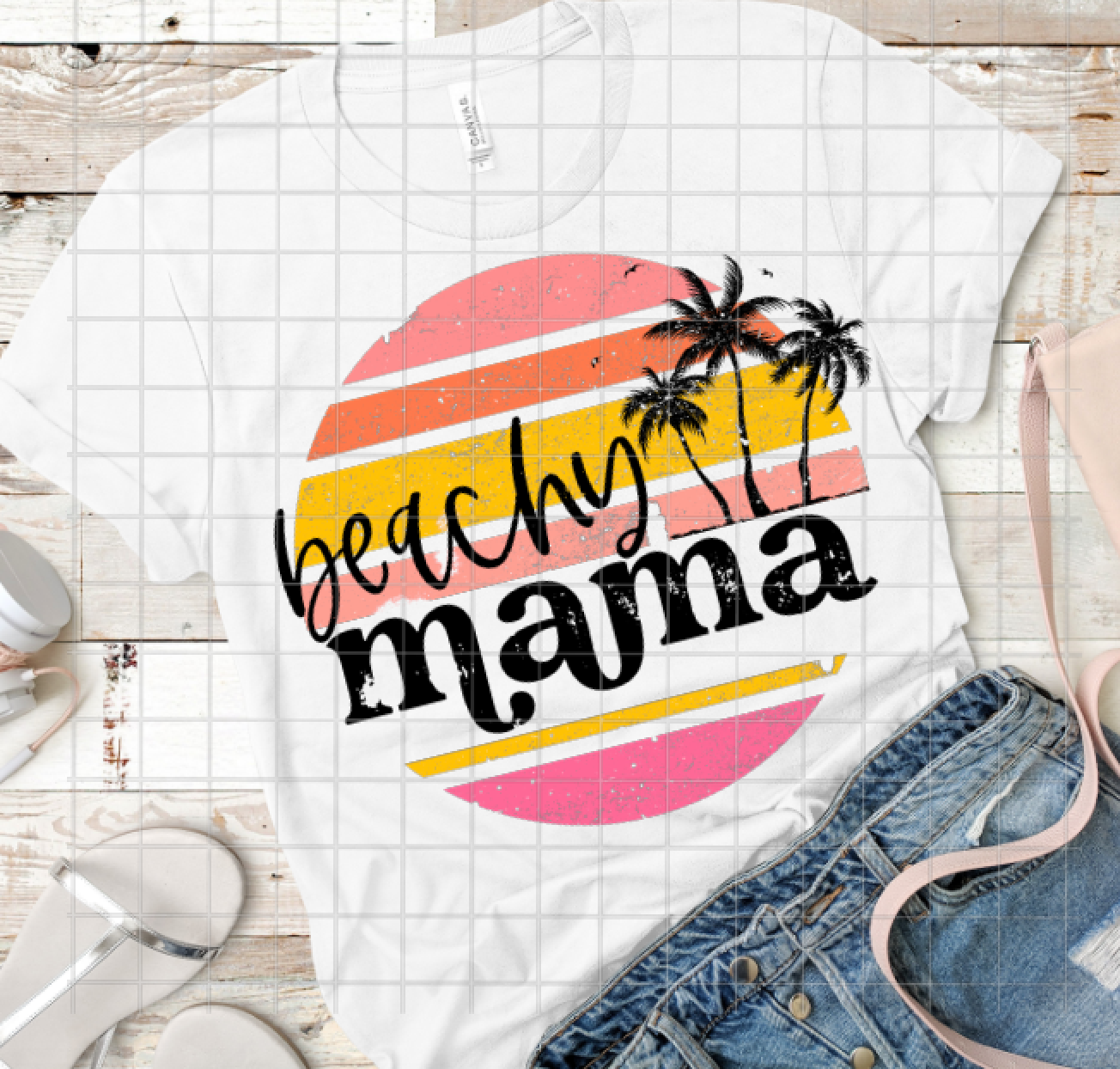 Beachy Mama, Ready to Press, Sublimation Transfers