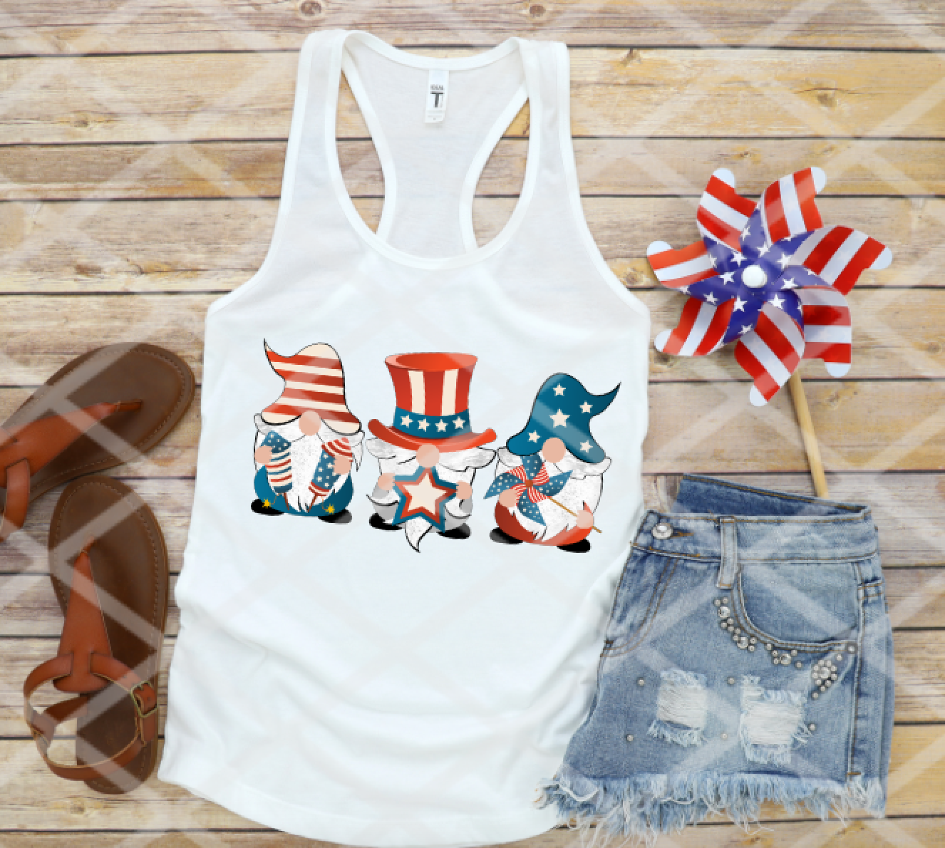 USA Gnomes, Sublimation Transfer