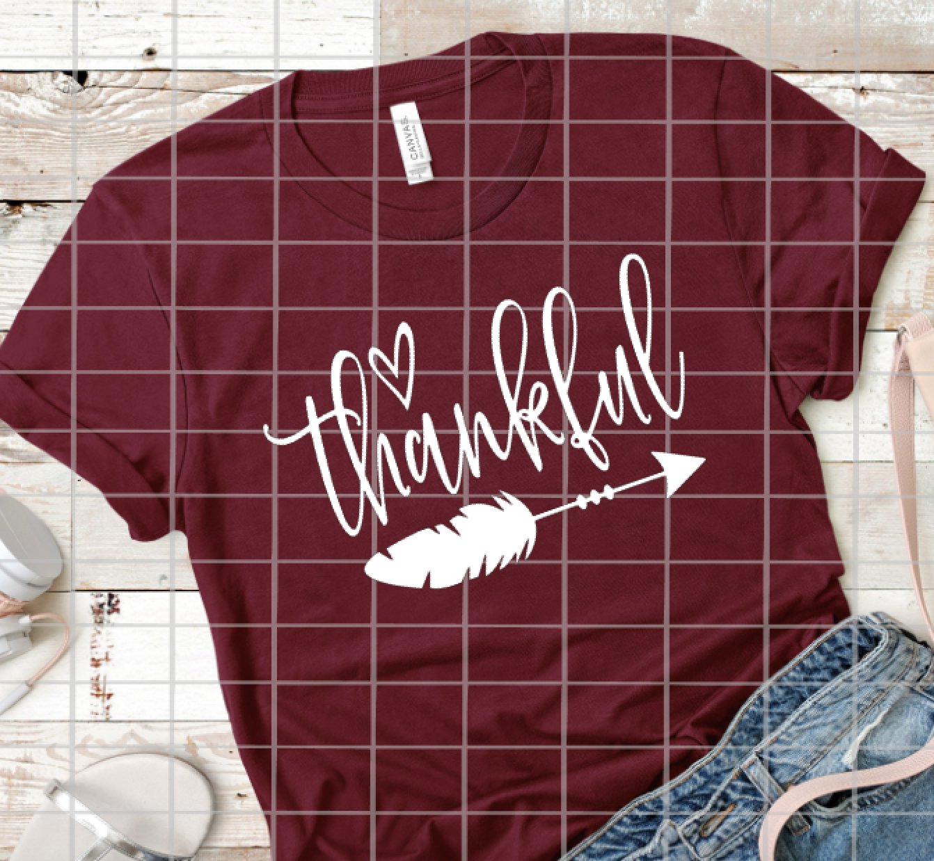 Thankful, Read to Press, Screen print transfers