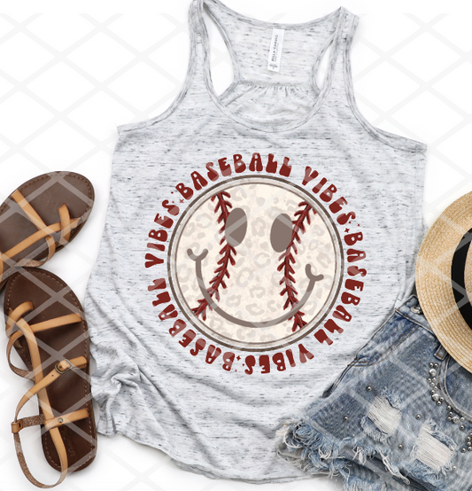 Baseball Vibes, Sublimation Transfer