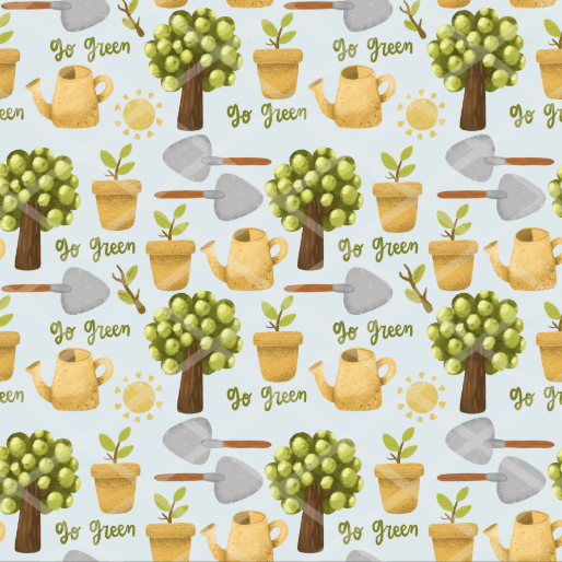 Earth Day Pattern HTV Vinyl