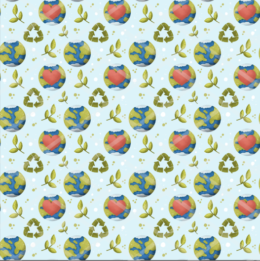 Earth Day Pattern HTV Vinyl