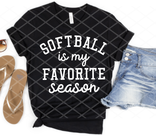 Softball is my Favorite Season, Ready to Press, Screen print transfer