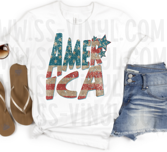 America, Sublimation Transfer