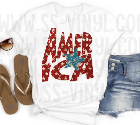 America, Sublimation Transfer