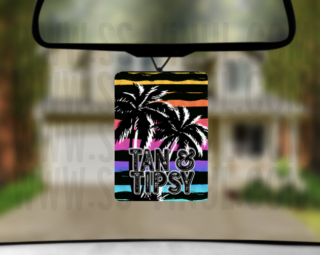 Tan and Tipsy Baddie Sublimation Air Freshener Transfer (Qty. 2)