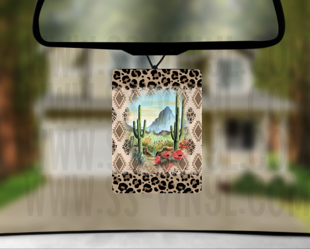 Cactus Sublimation Air Freshener Transfer (Qty. 2)