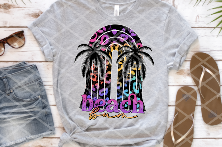 Beach Bum Sublimation Transfer