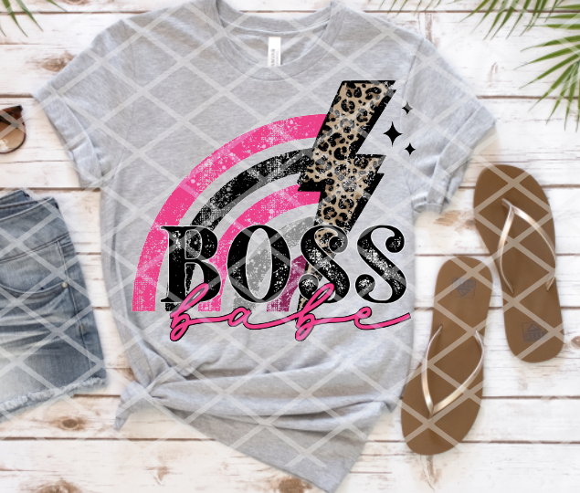 Boss Babe, Sublimation Transfer, Ready to Press Transfer