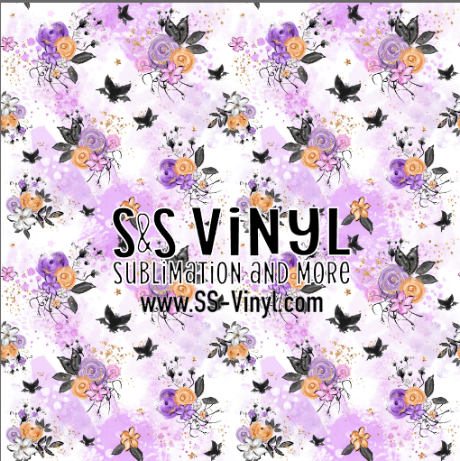 Halloween Print Patterned Permanent Adhesive, HTV, or Sublimation