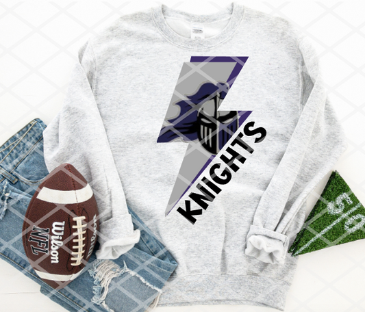 Knights Bolt Sublimation or HTV Transfer