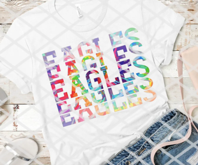 Eagles Tie Dye Sublimation Transfer