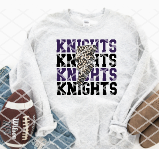 Knight Bolt Sublimation or HTV Transfer