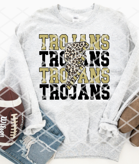 HS Trojans Bolt Sublimation or HTV Transfer