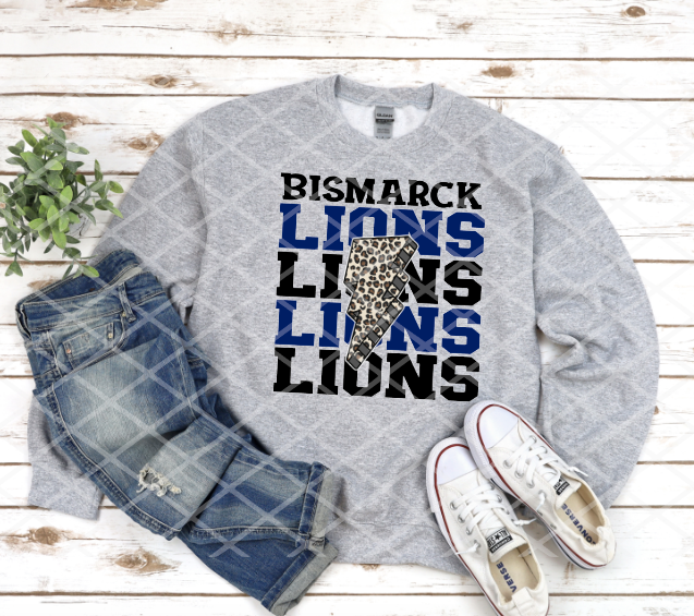 Bismarck Lions Sublimation or HTV Transfer