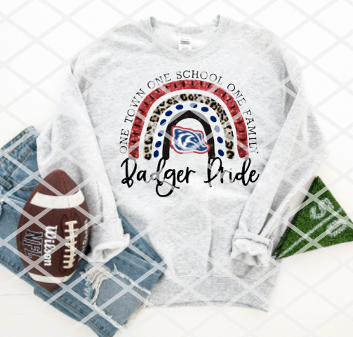 Badger Pride Sublimation or HTV Transfer