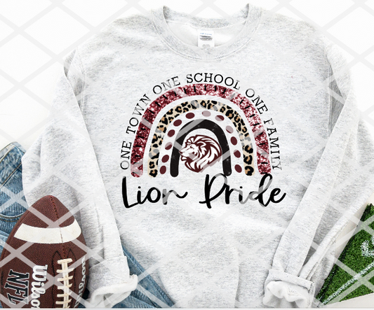 Lion Pride Sublimation or HTV Transfer