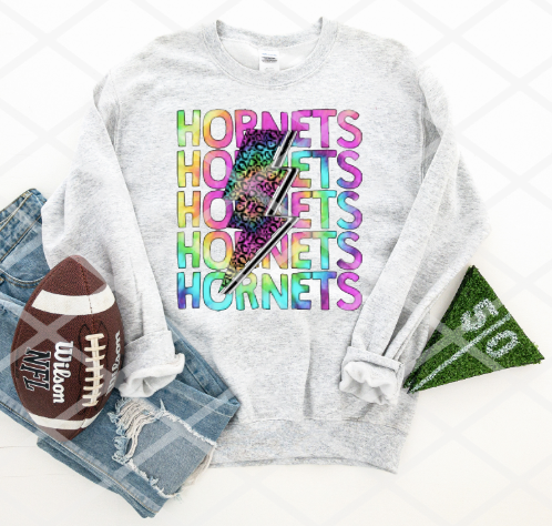 Bright Hornets Sublimation or HTV Transfer