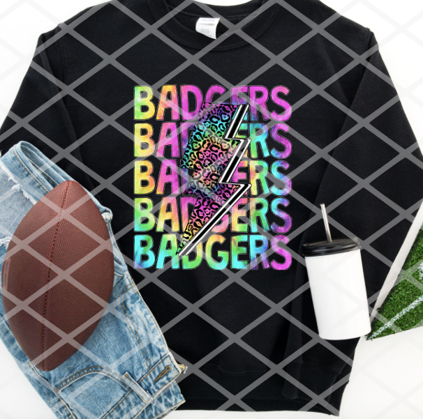 Bright Badgers Sublimation or HTV Transfer