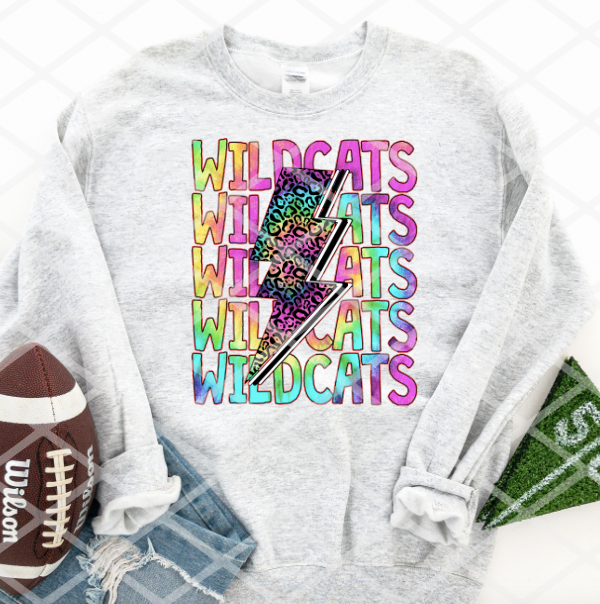 Bright Wildcats Sublimation or HTV Transfer