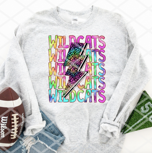 Bright Wildcats Sublimation or HTV Transfer